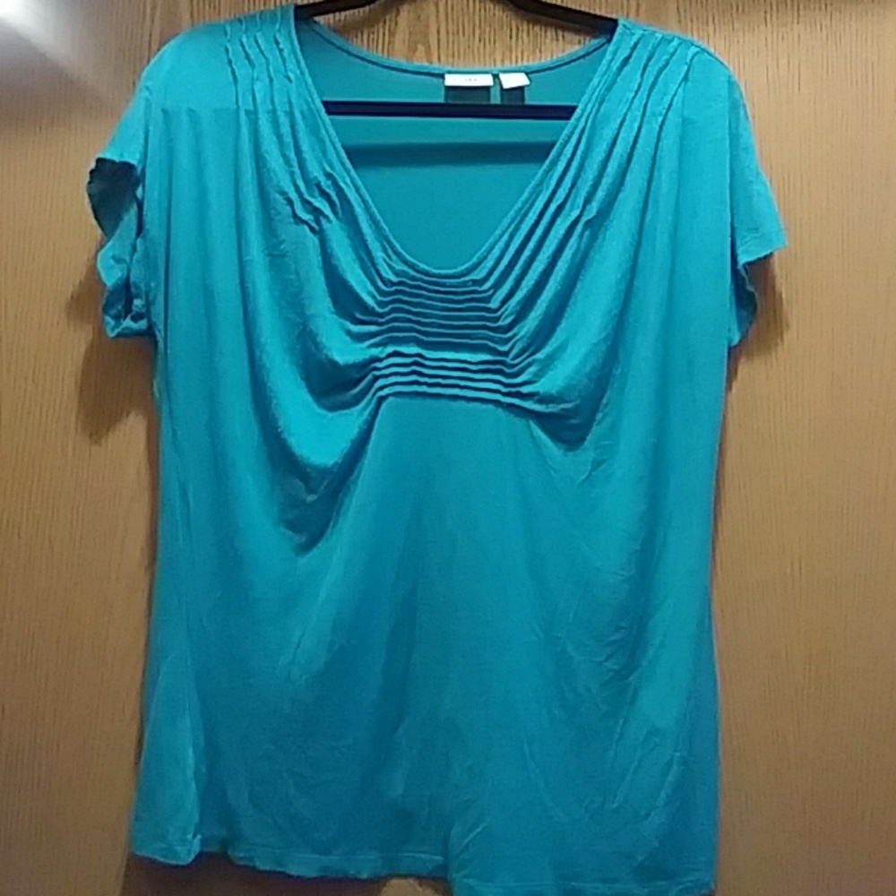 Cato teal top